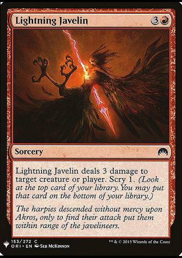 Lightning Javelin (Blitzspeer)